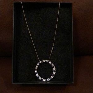White gold necklace